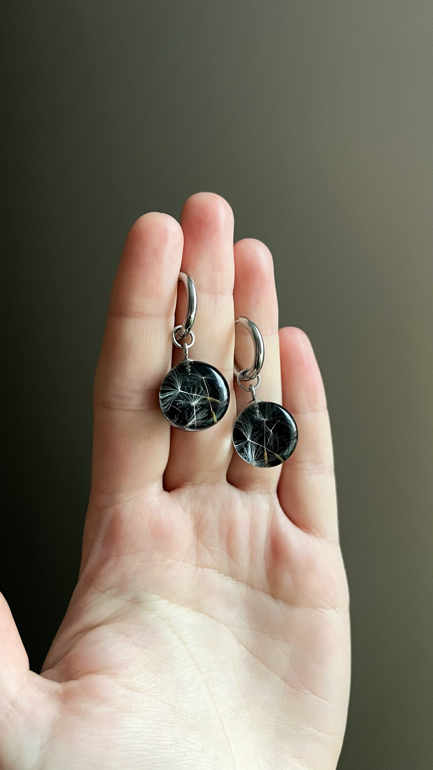 Dandelion earrings