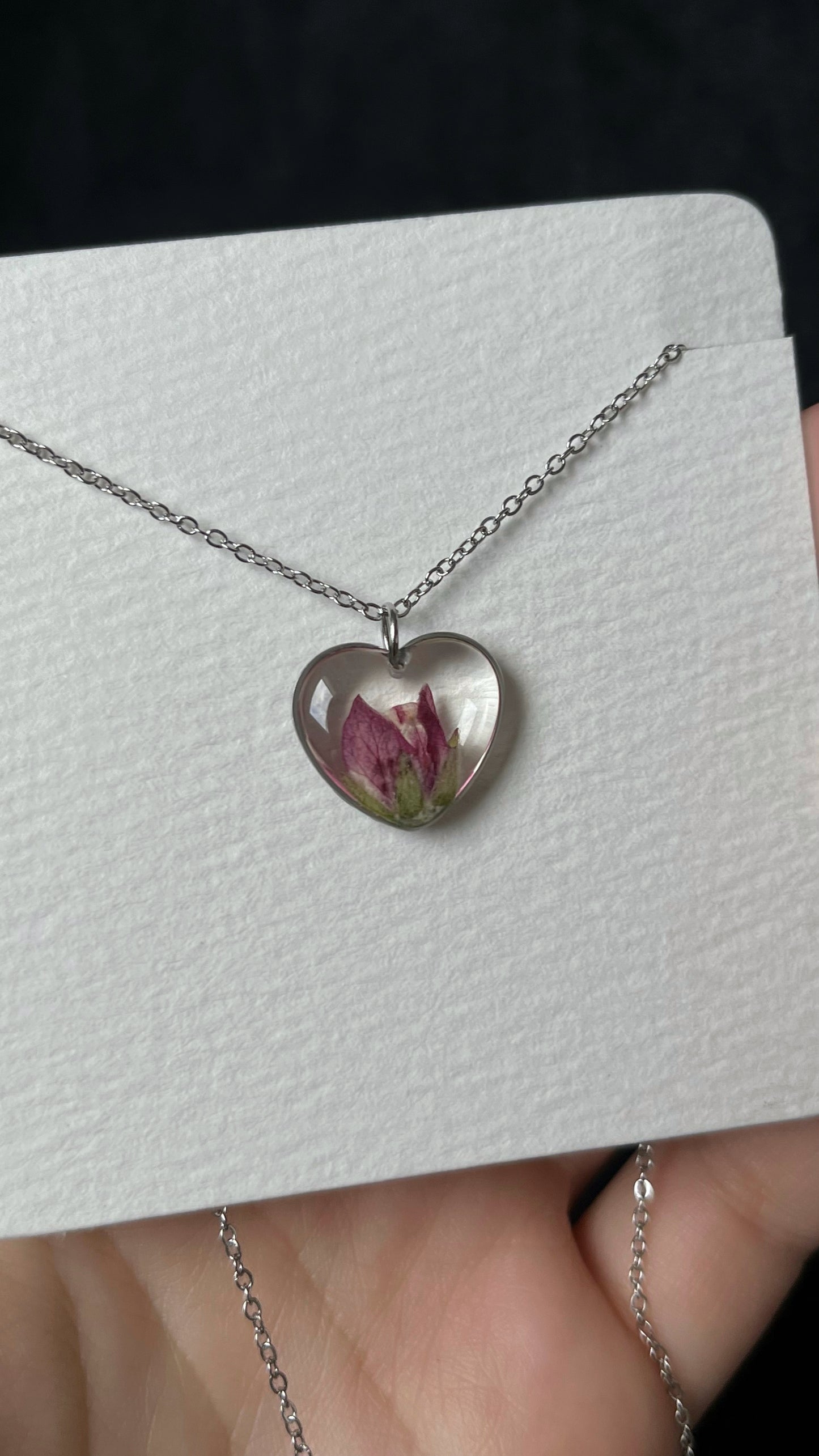 Apple blossom pendant