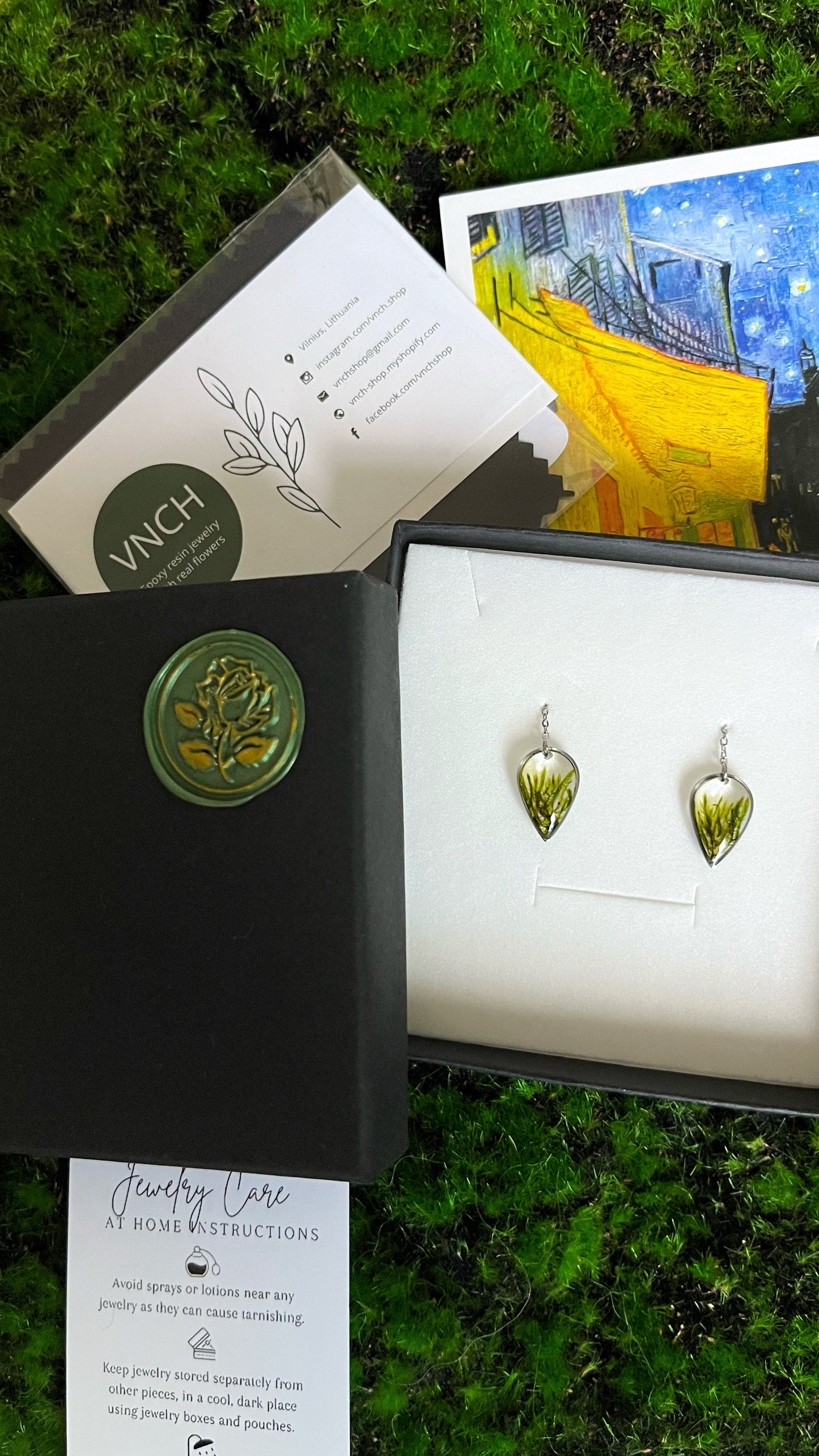 Moss earrings