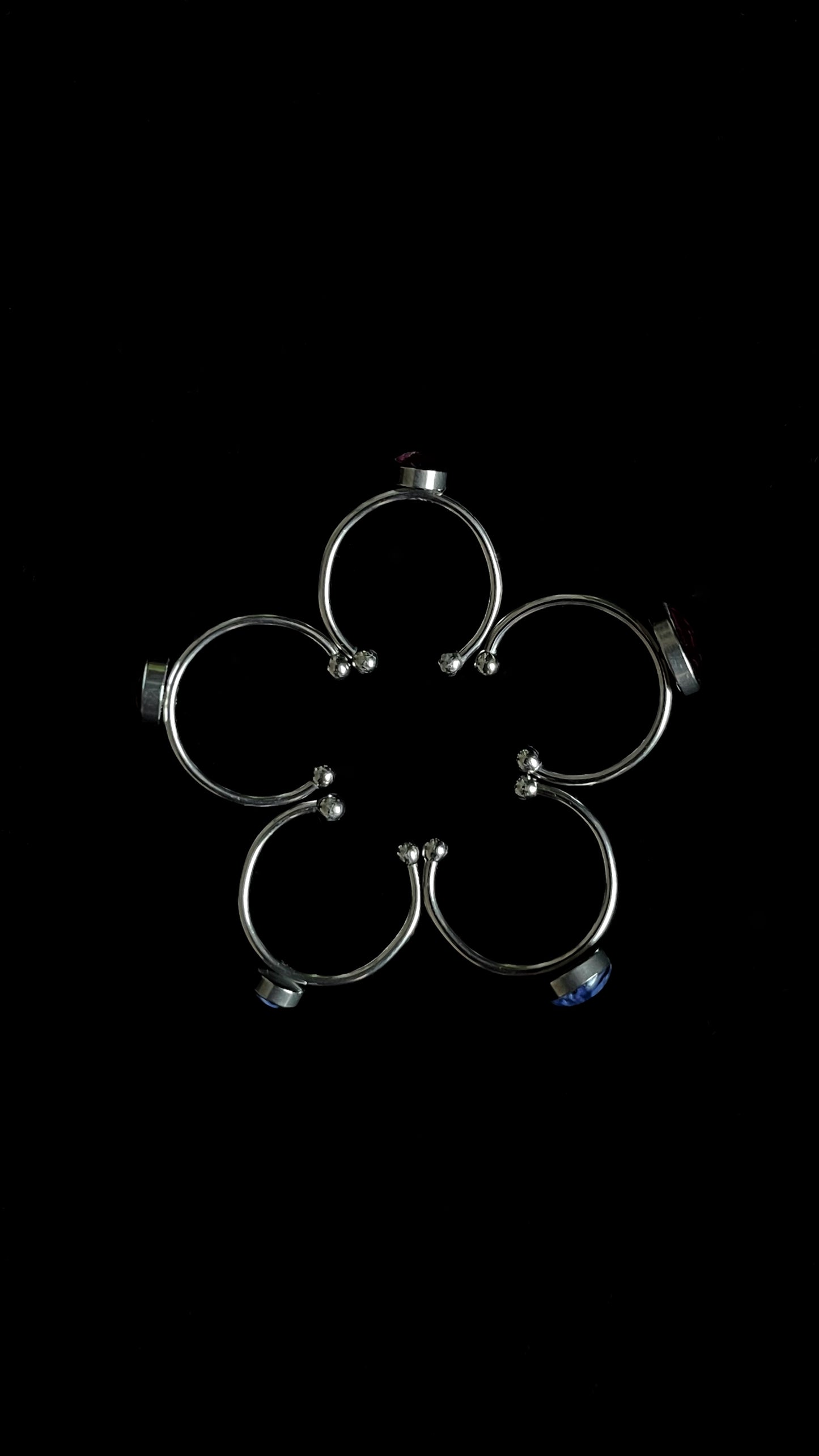 Cornflower rings