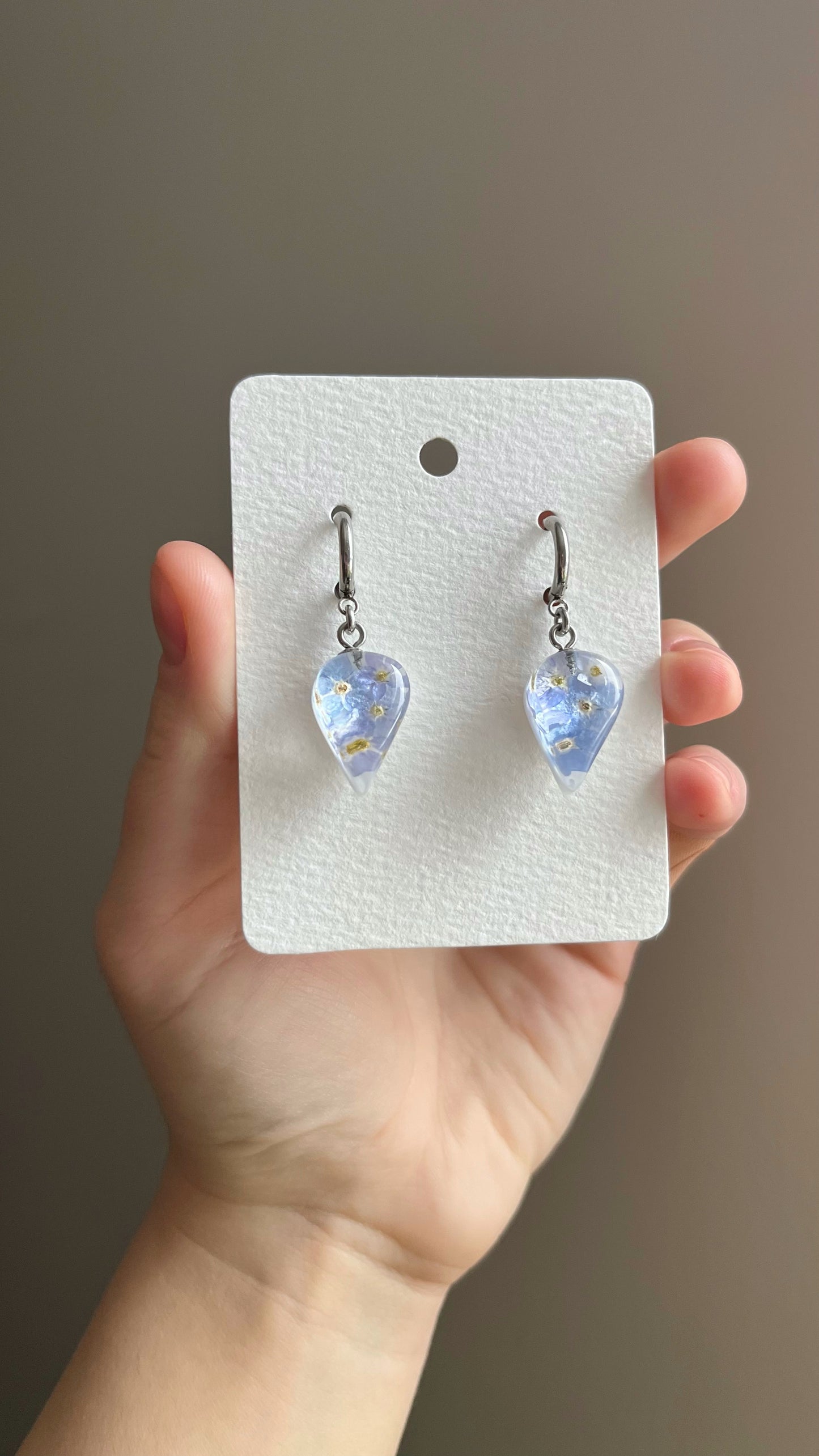 Forget-me-not earrings