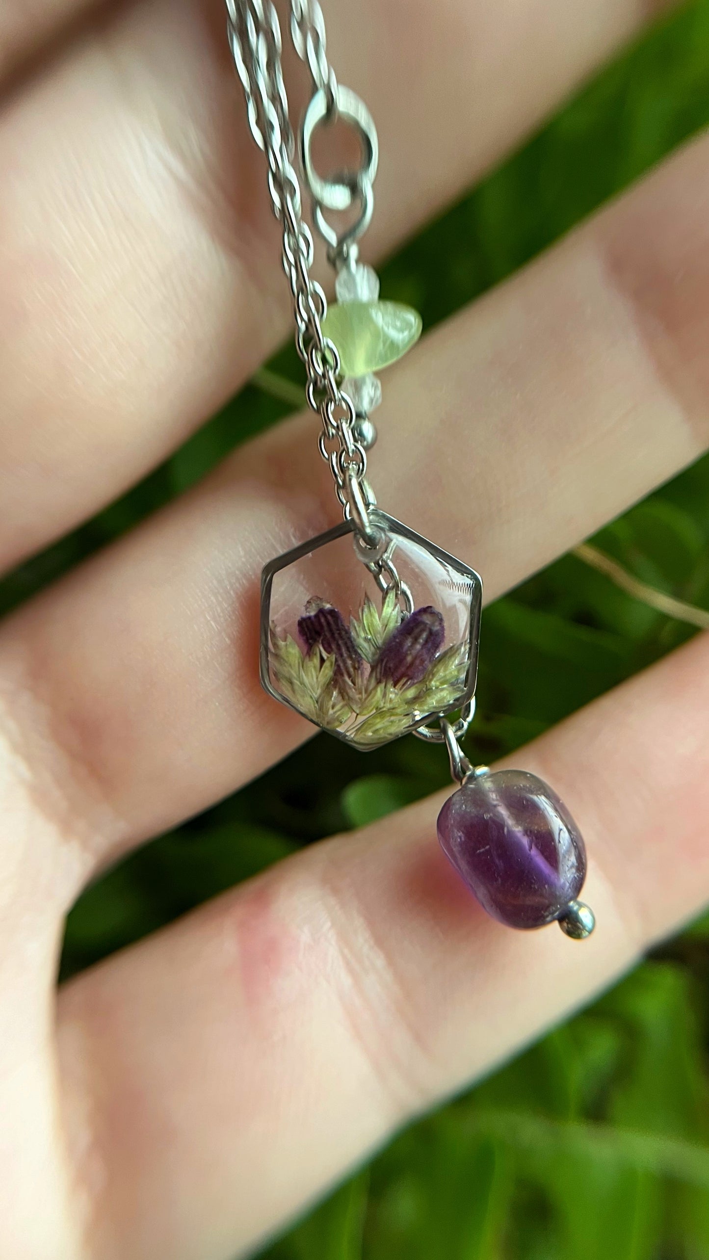 Ear cuff with lavender
