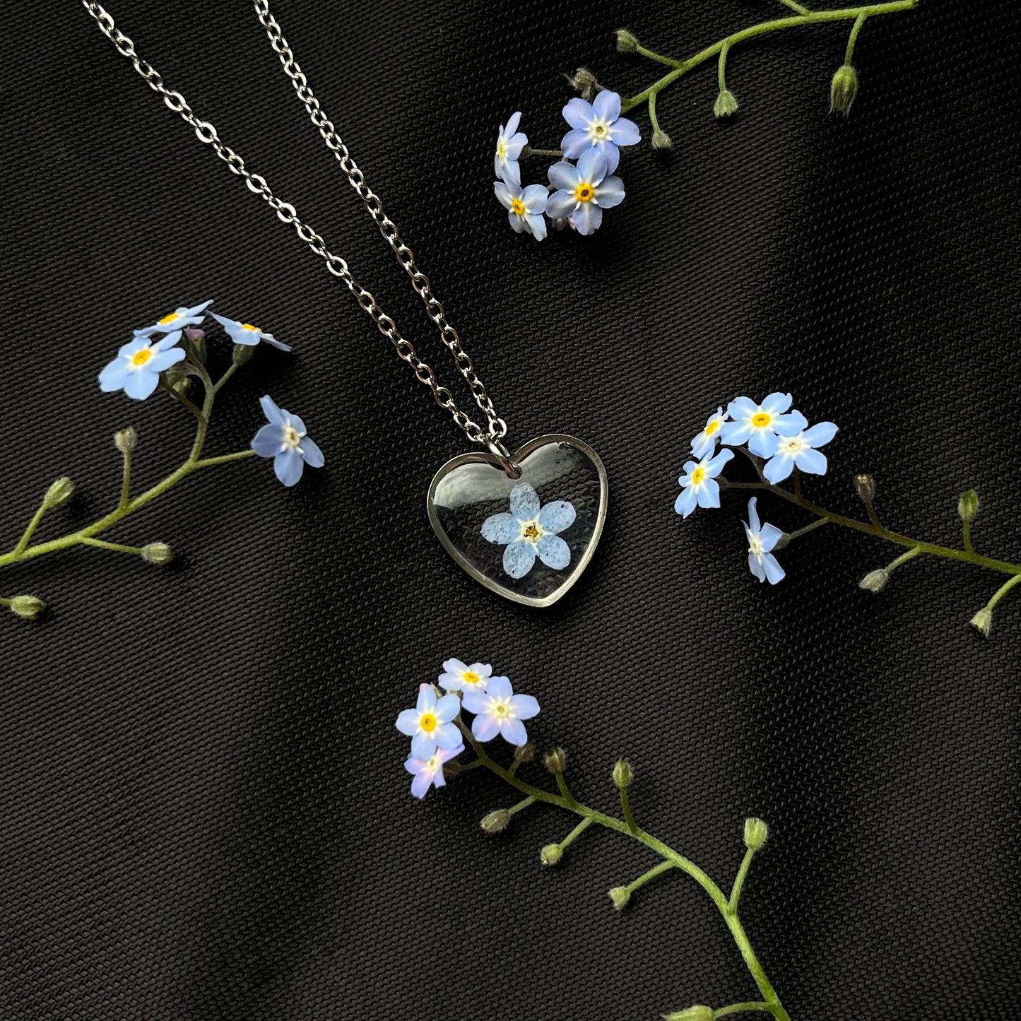 Forget-me-not pendant