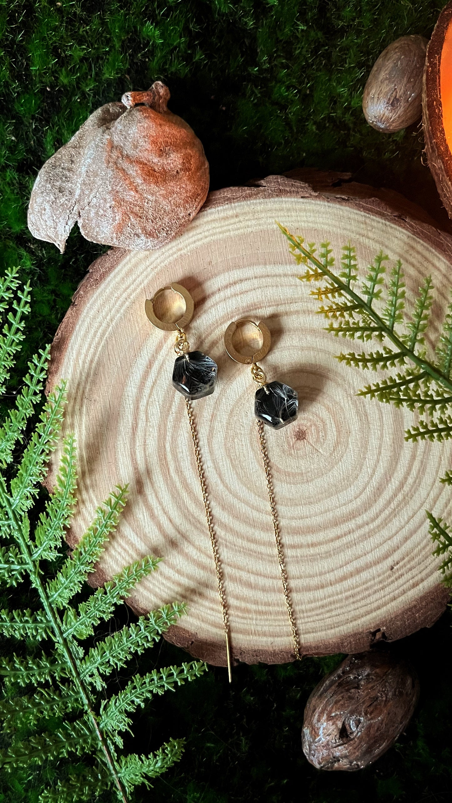 Dandelion earrings