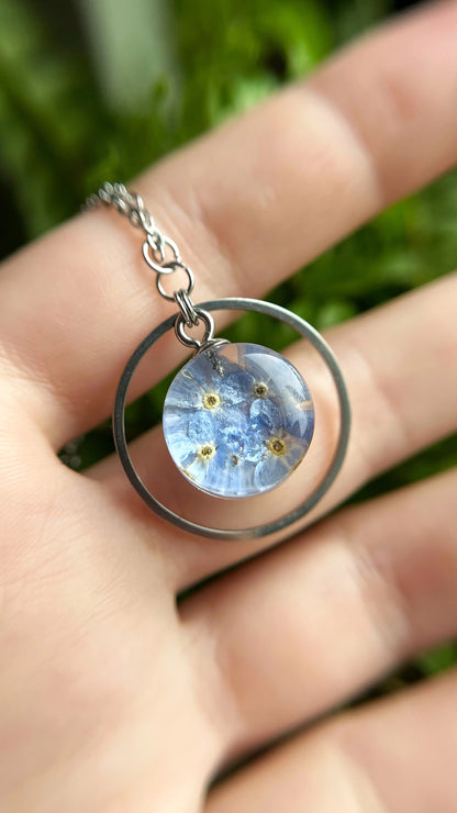 Forget-me-nots pendant