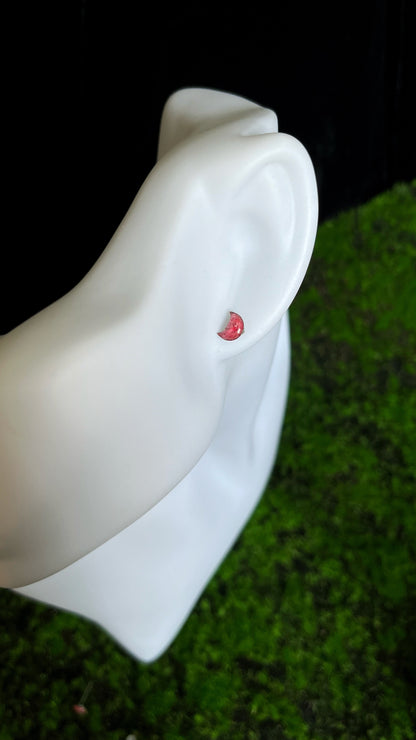 Baby's breath stud earrings