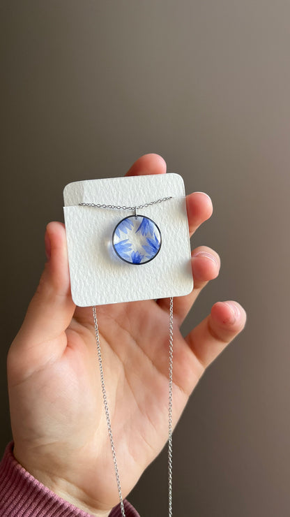 Cornflower pendant