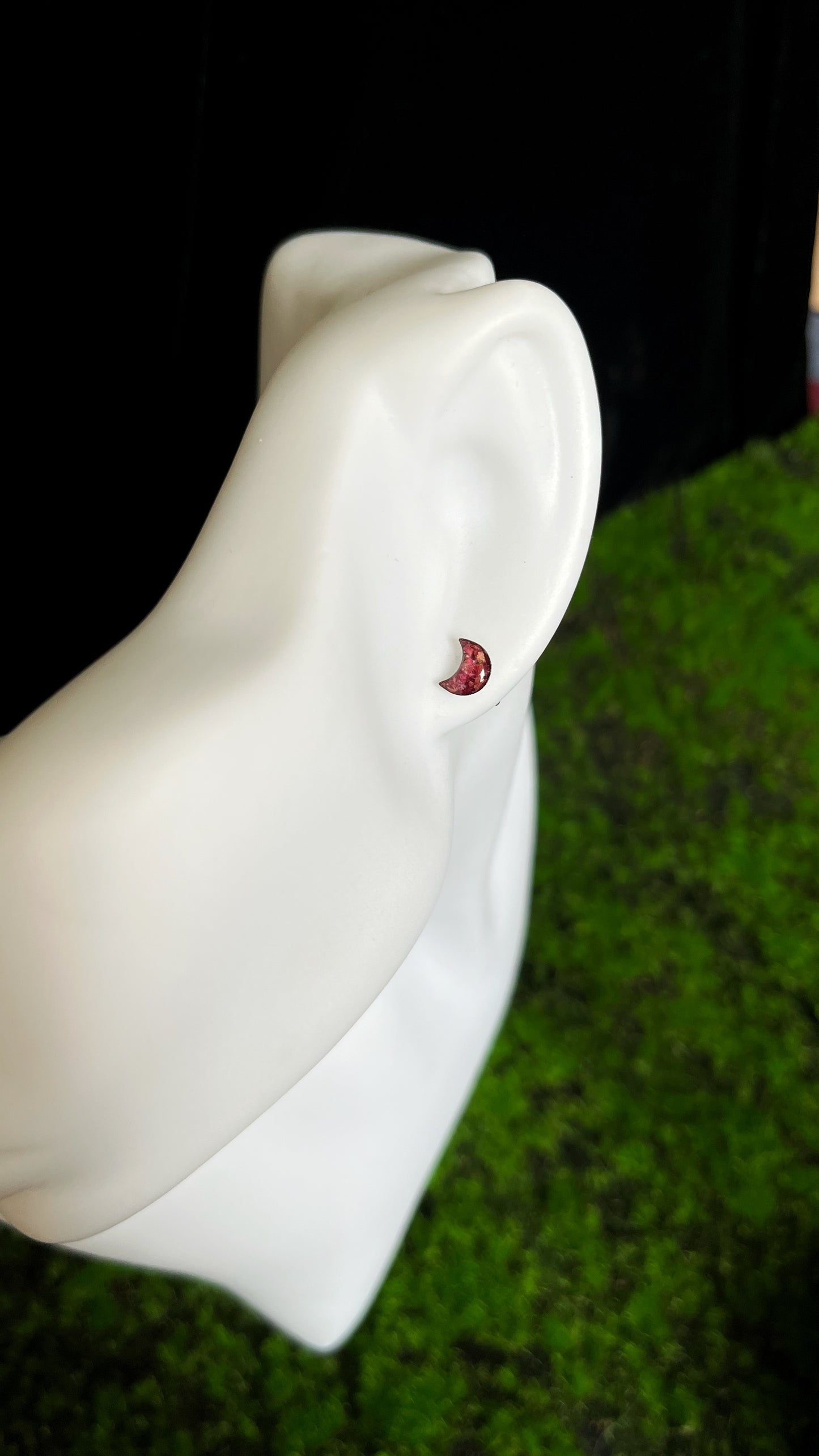 Rose stud earrings