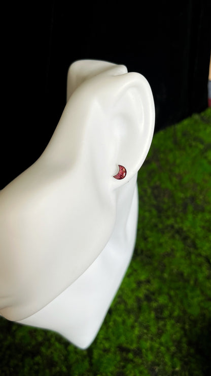 Rose stud earrings