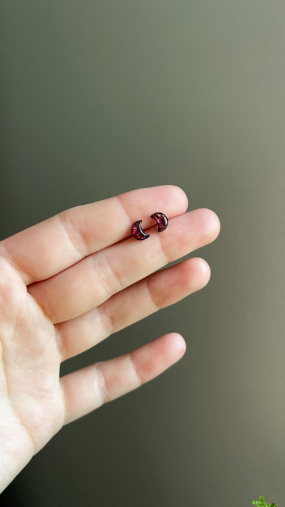 Rose stud earrings