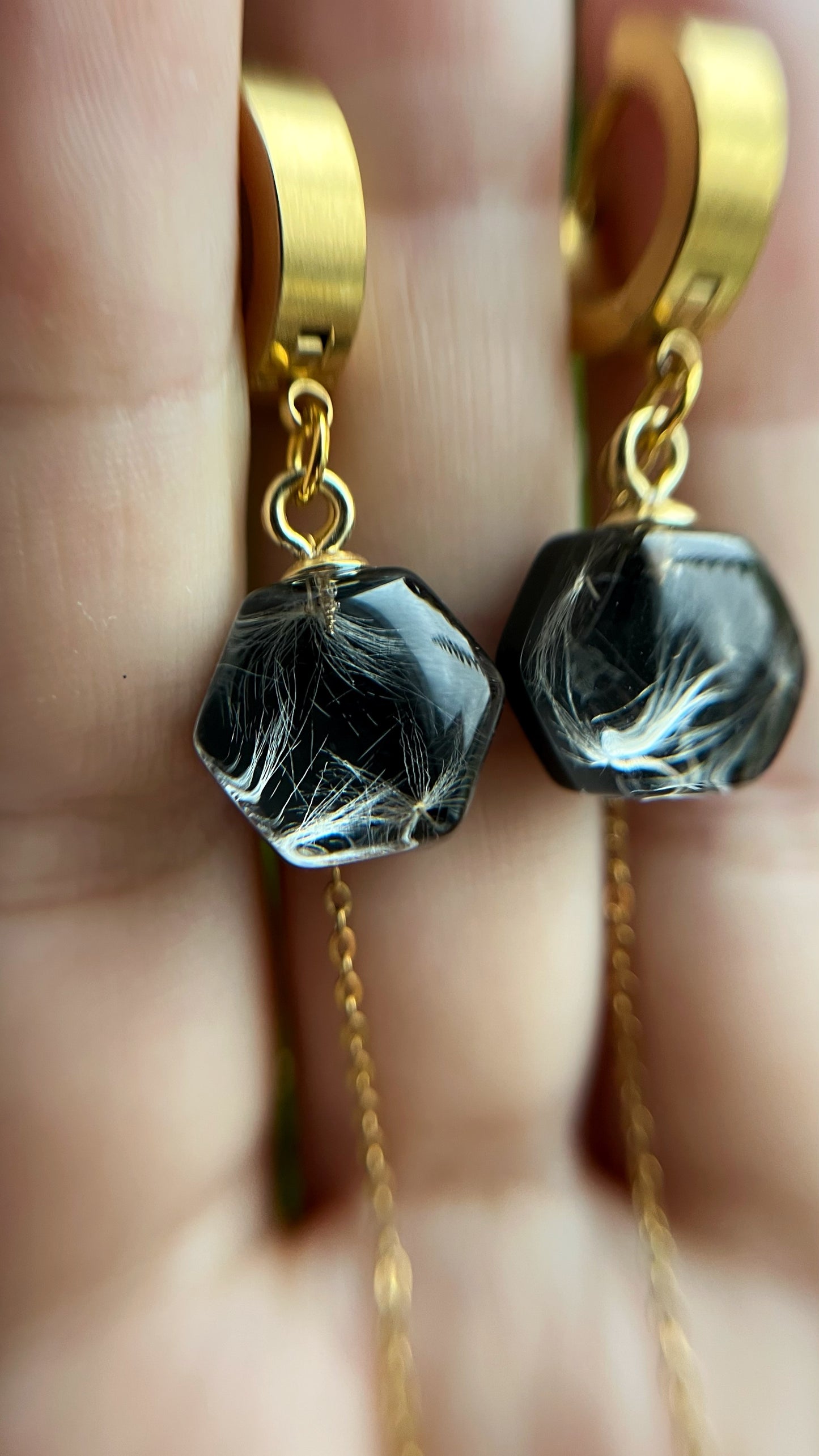 Dandelion earrings