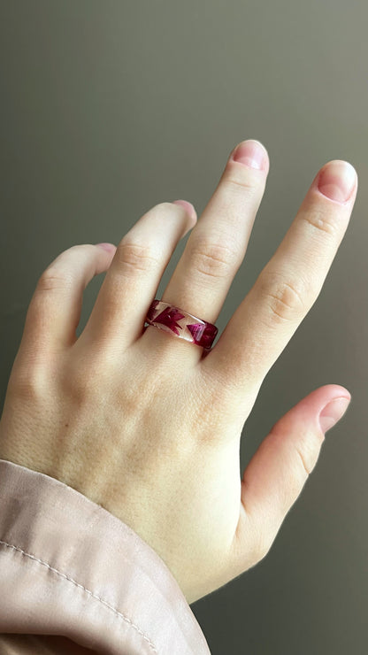 Cornflower ring (made to order)