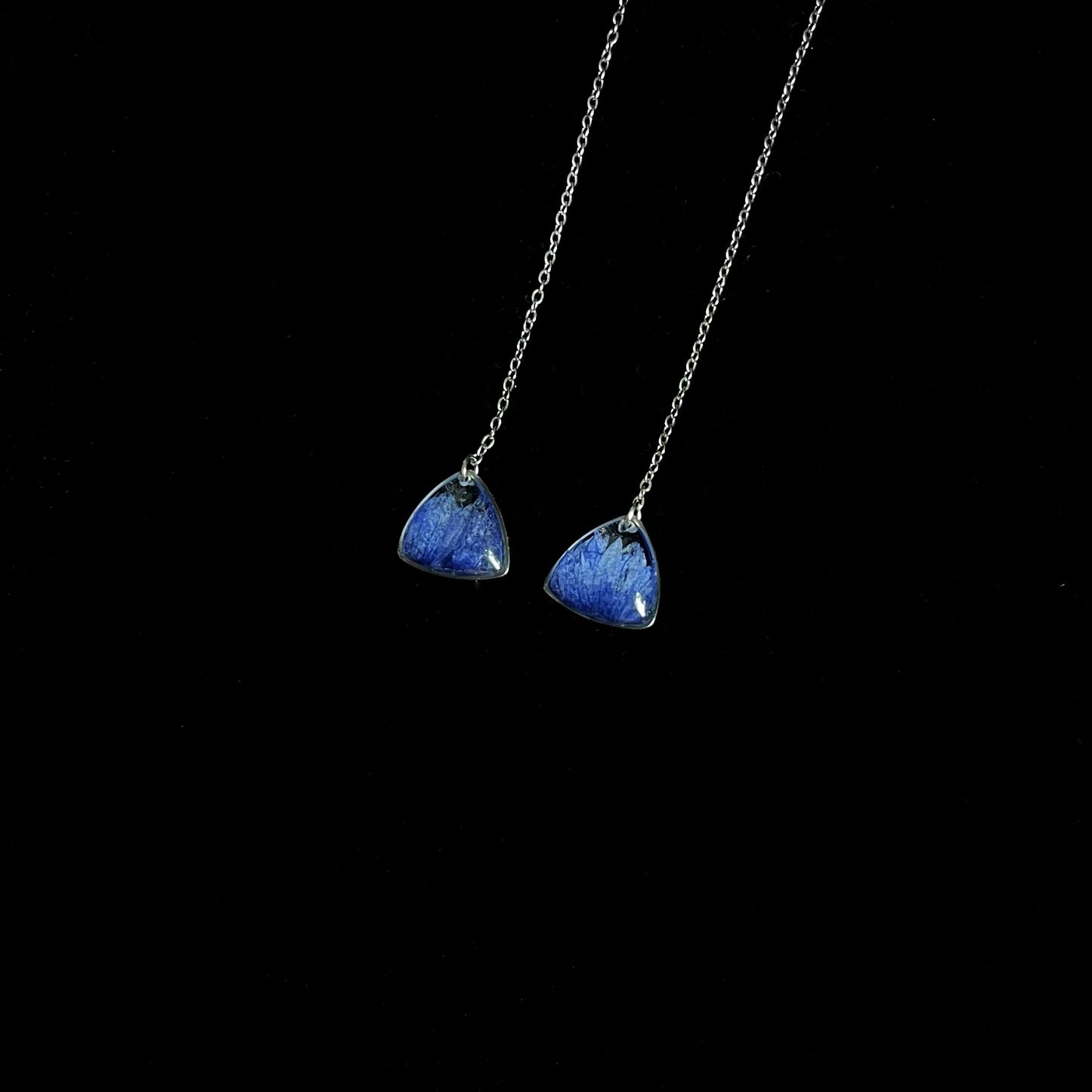 Cornflower earrings