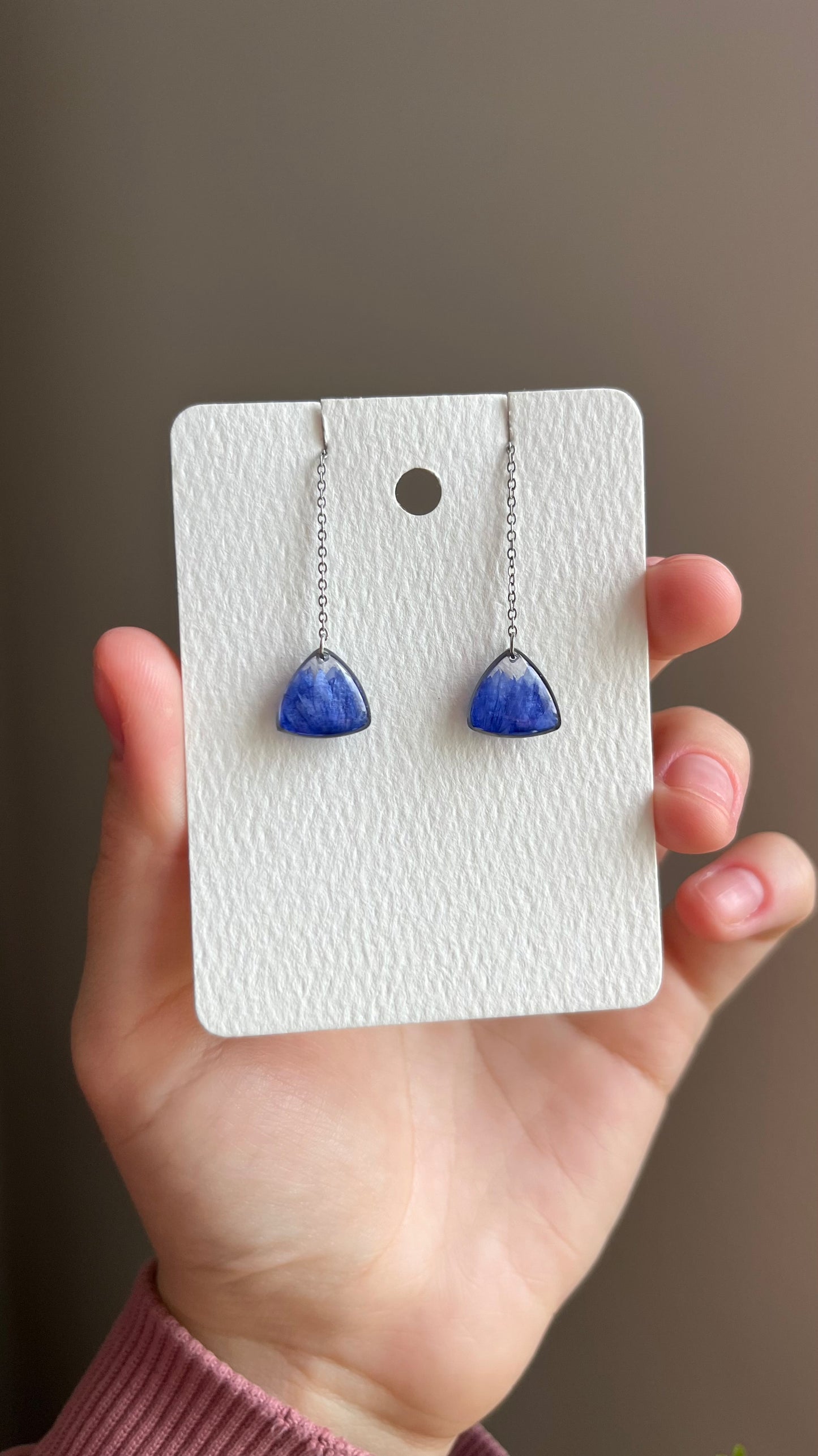 Cornflower earrings