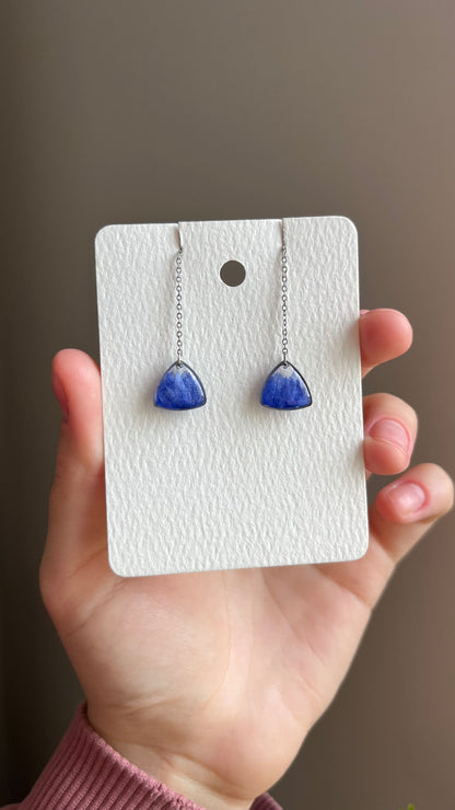 Cornflower earrings