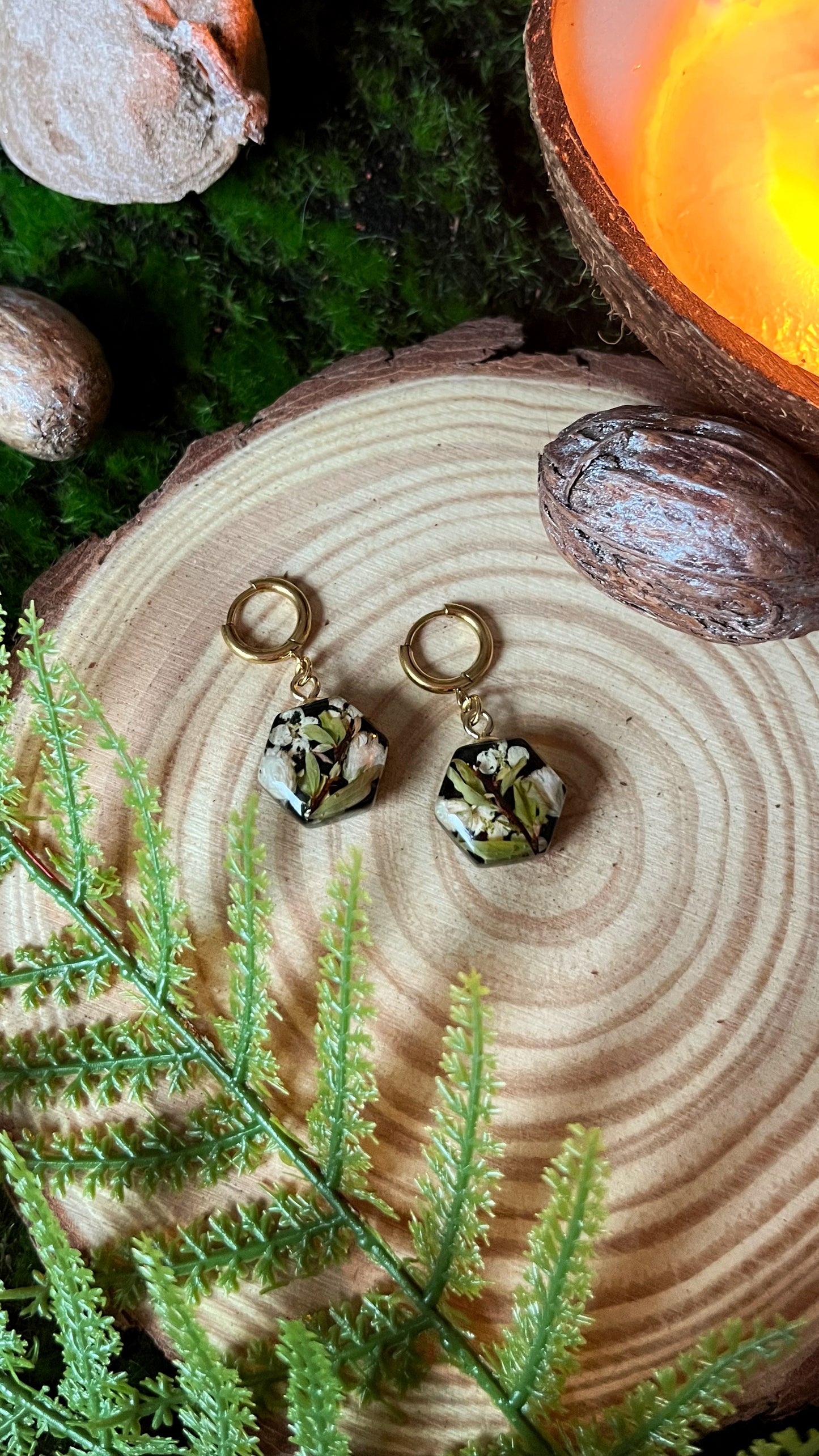 Winter earrings