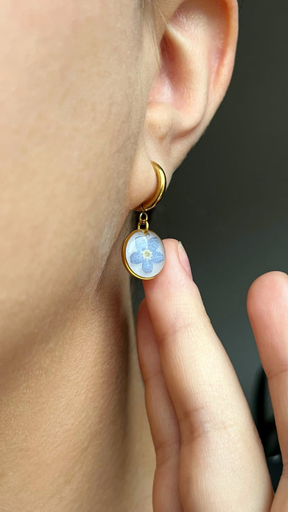 Forget-me-not earrings