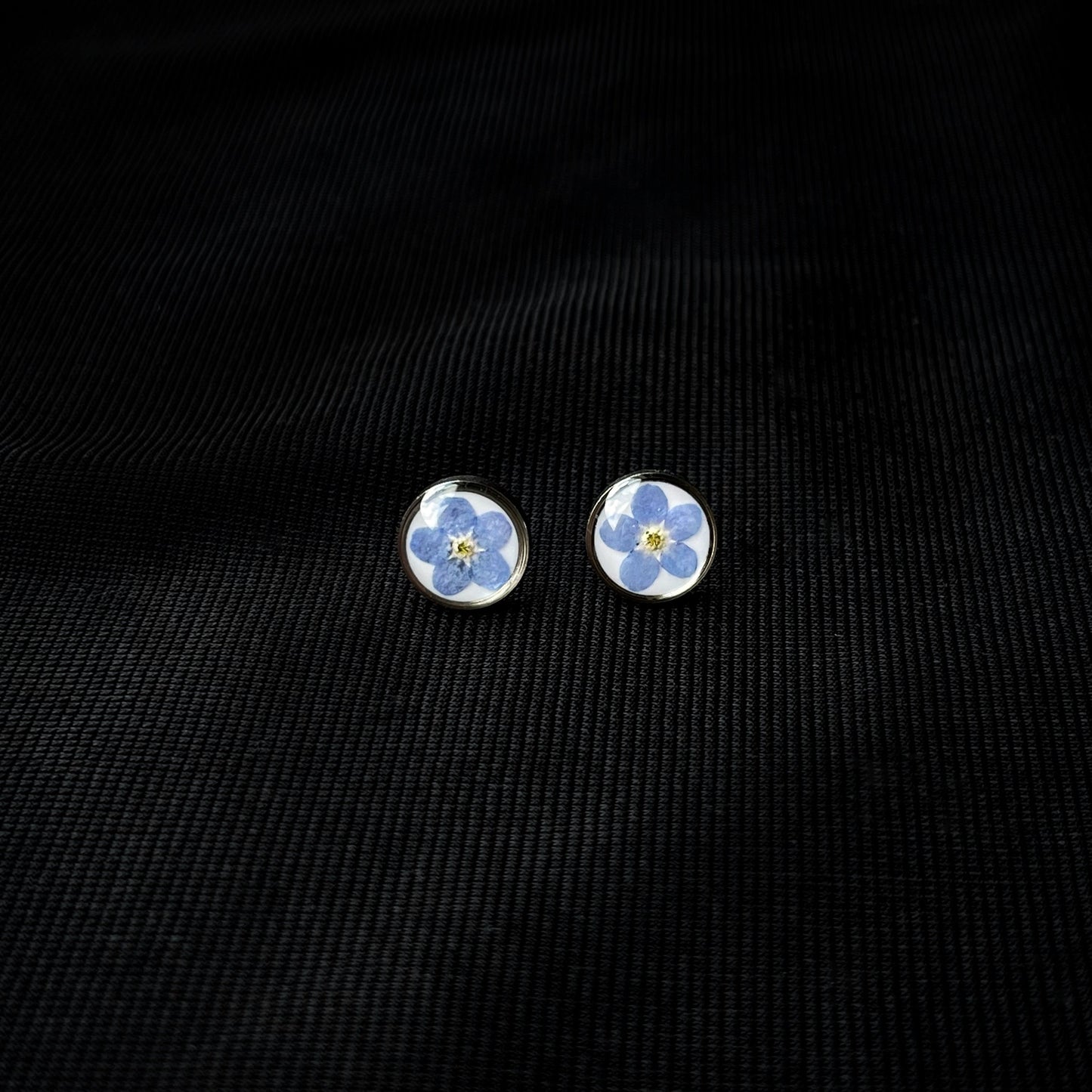 Forget-me-not stud earrings