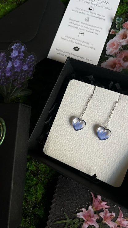 Cornflower earrings