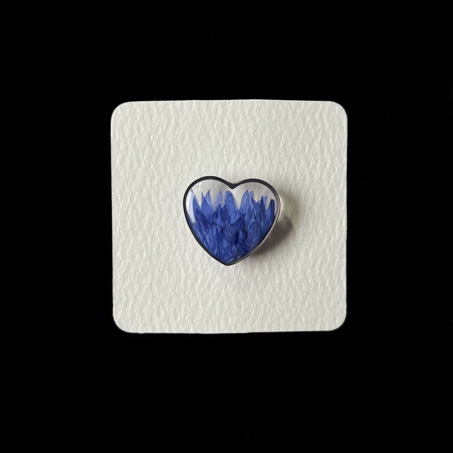 Cornflower brooch