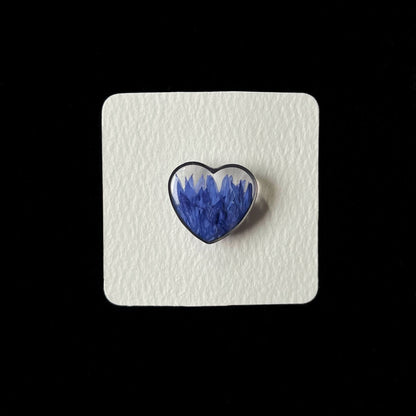 Cornflower brooch