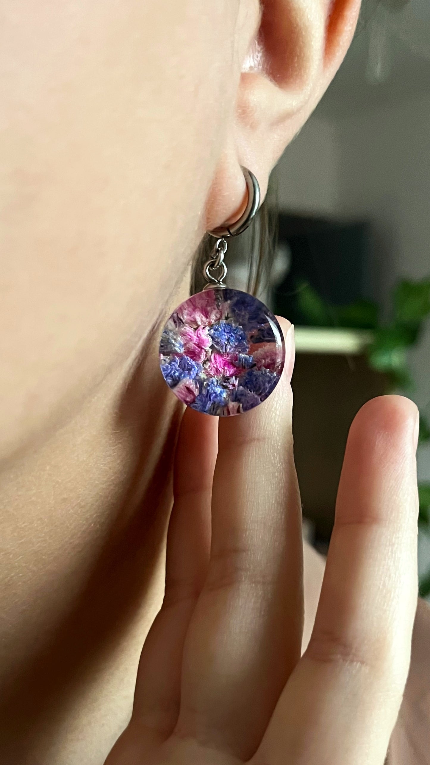 Baby’s breath earrings