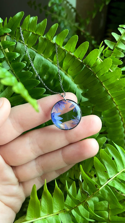Cornflower pendant