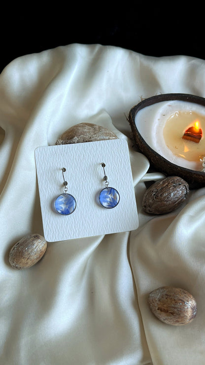Cornflower earrings