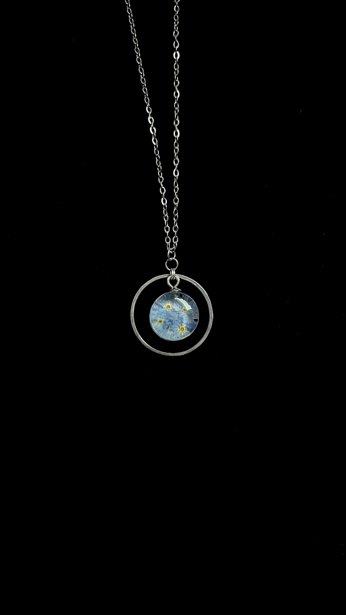 Forget-me-nots pendant