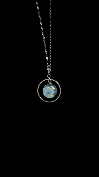 Forget-me-nots pendant