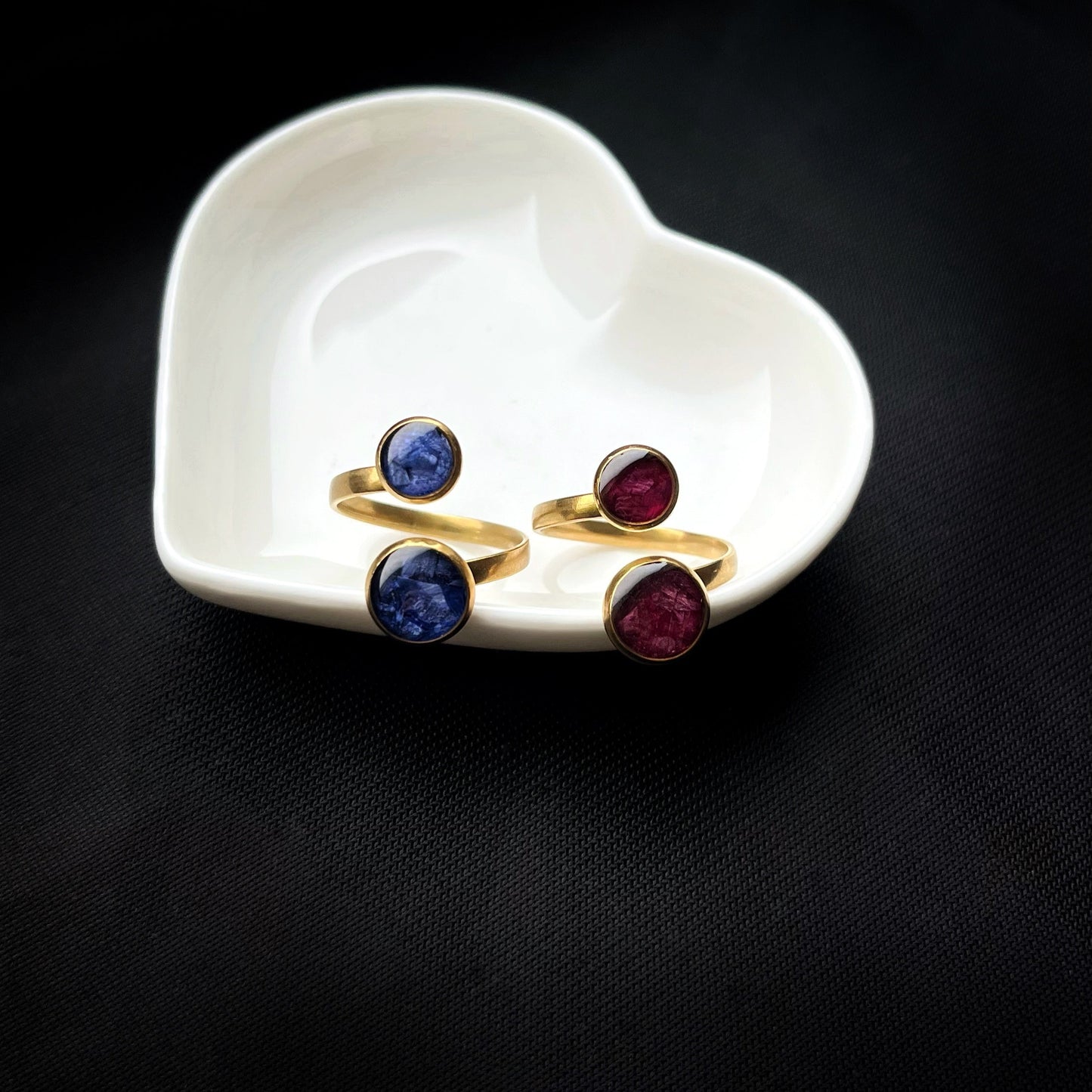 Cornflower rings