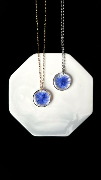 Cornflower pendants