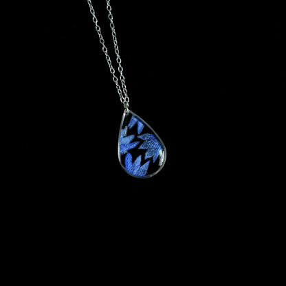 Cornflower pendant (made to order)