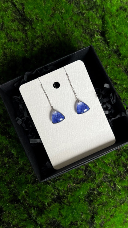 Cornflower earrings