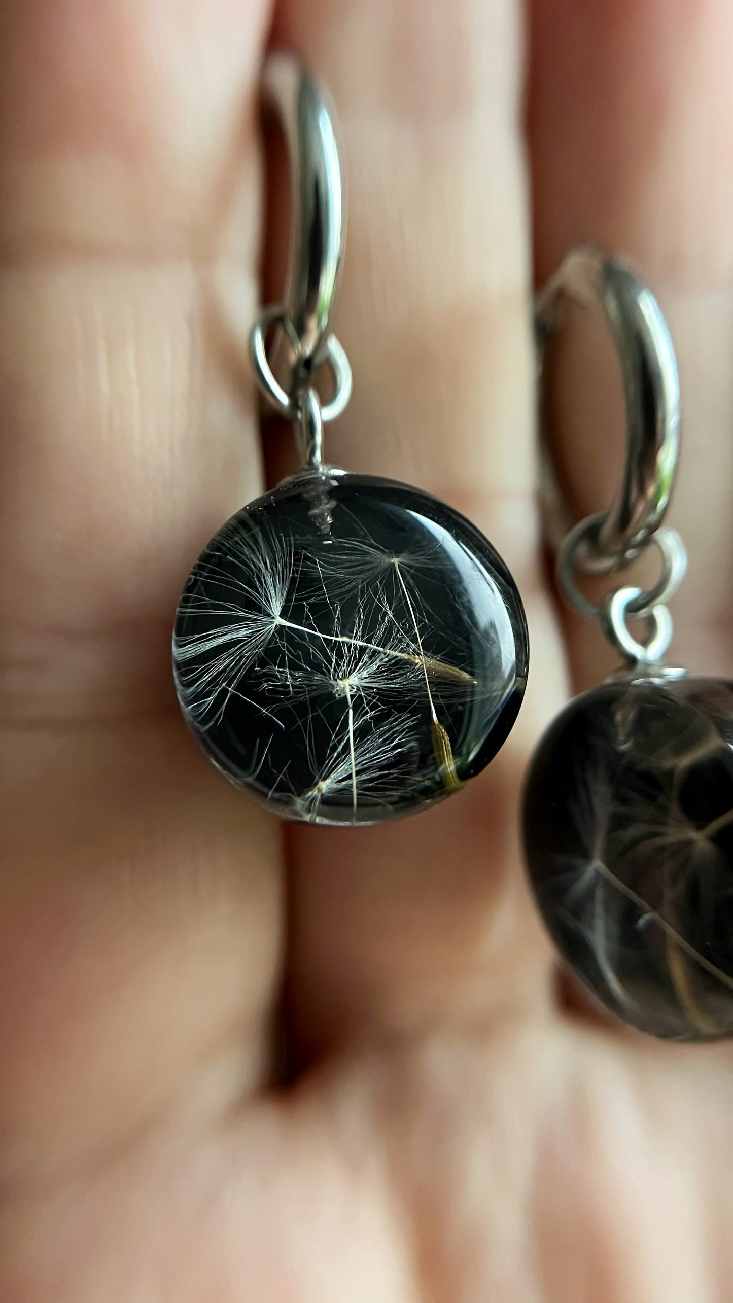 Dandelion earrings
