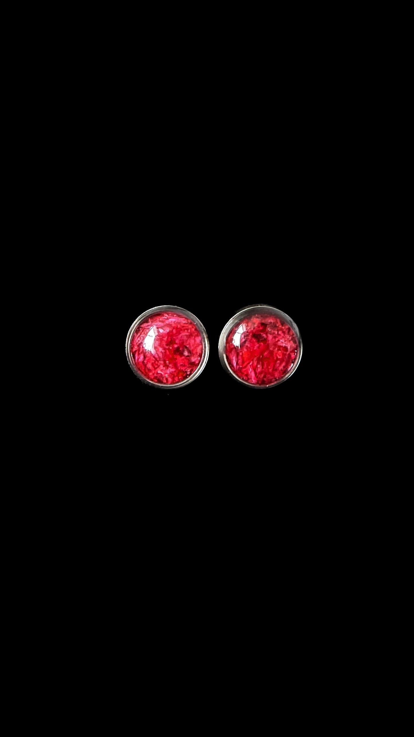 Baby’s breath stud earrings