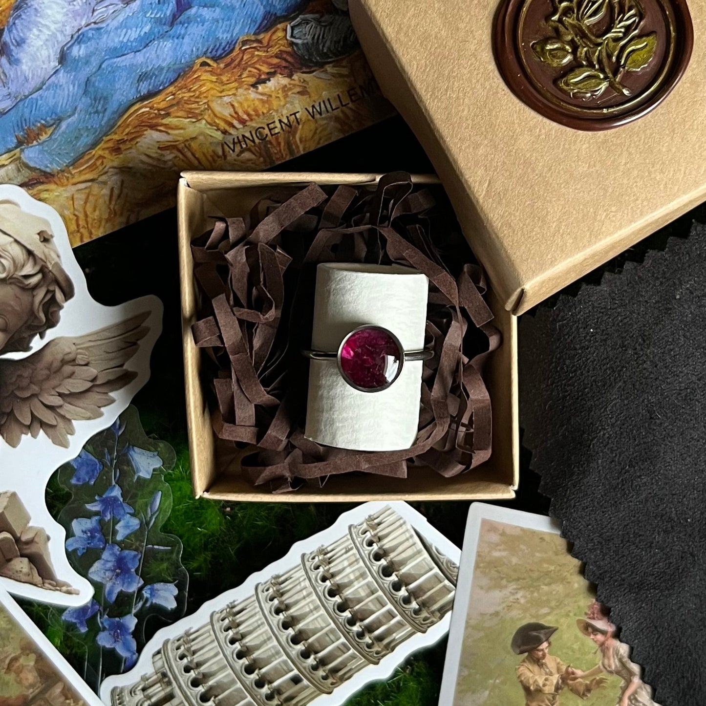Cornflower rings