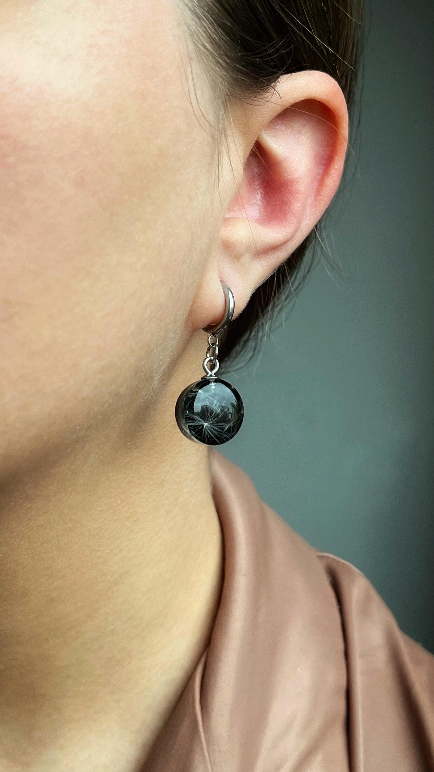 Dandelion earrings