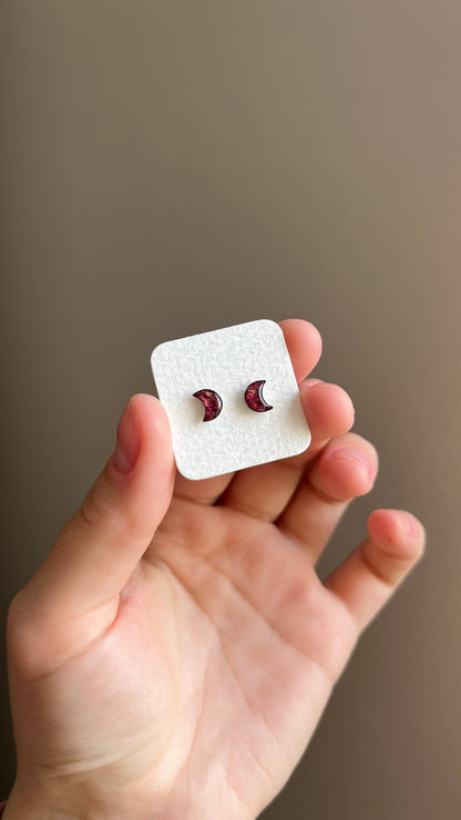 Rose stud earrings