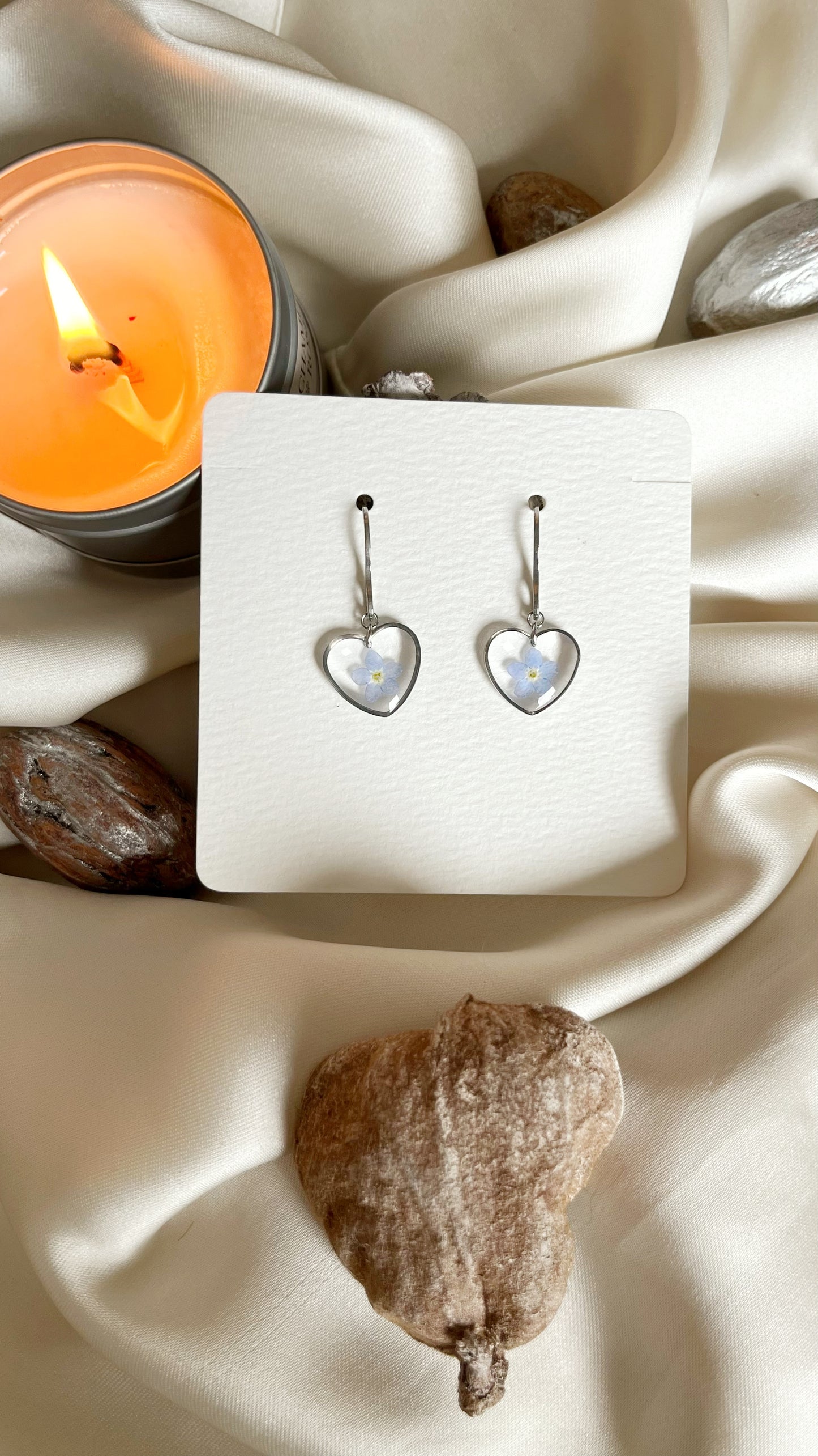 Forget-me-not earrings