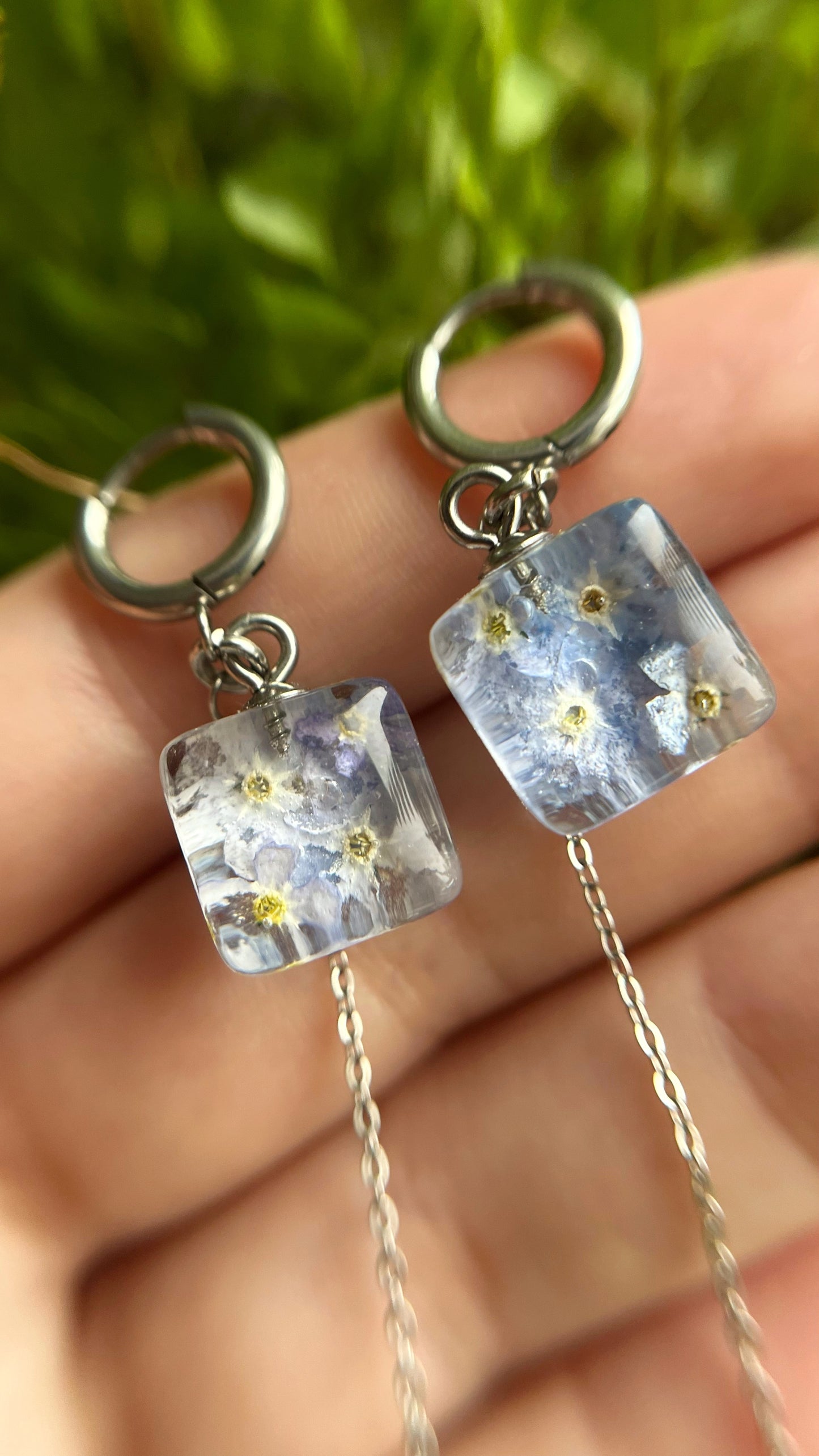Forget-me-not earrings
