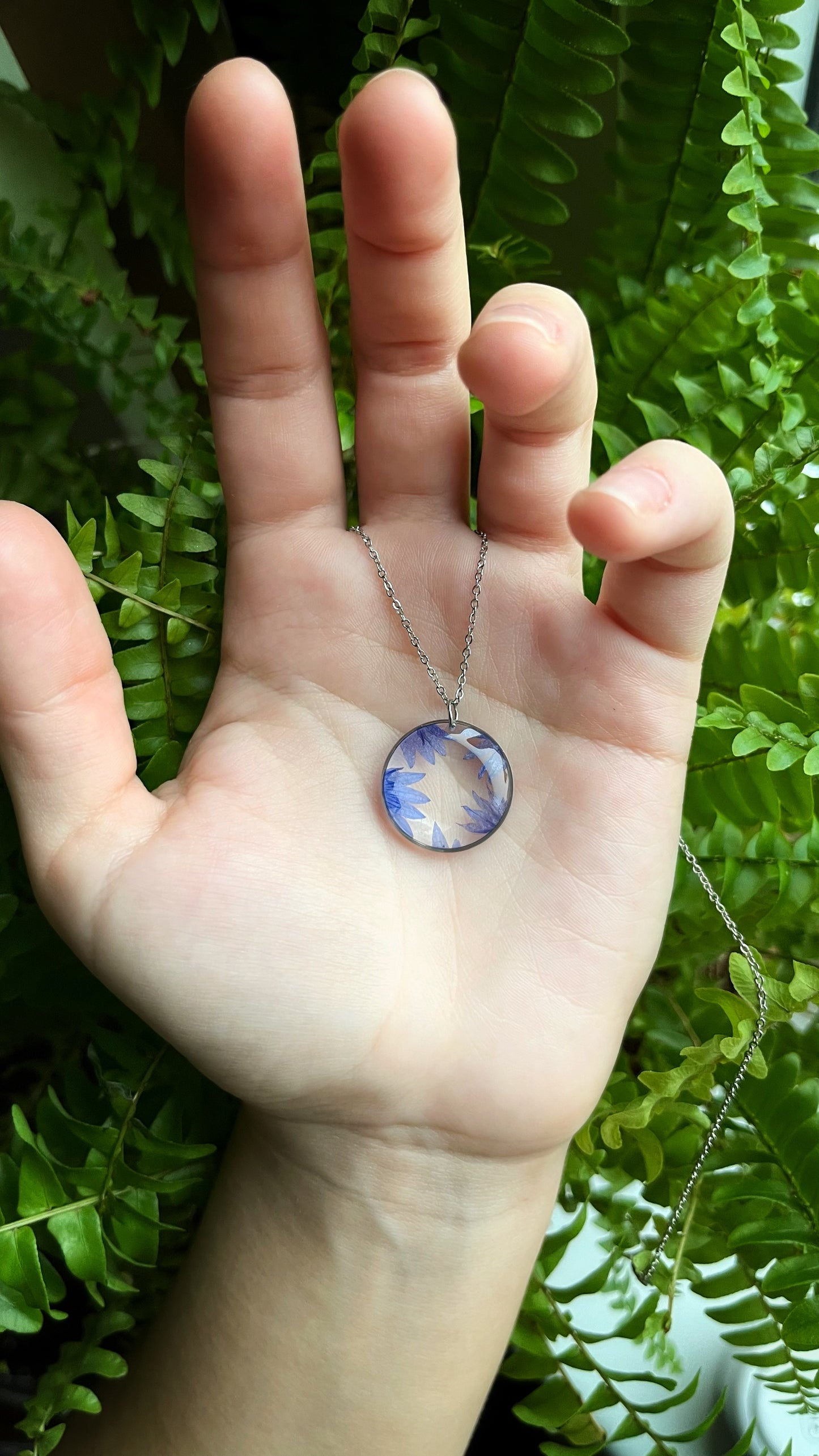 Cornflower pendant