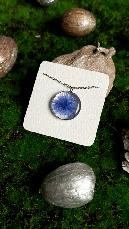 Cornflower pendants