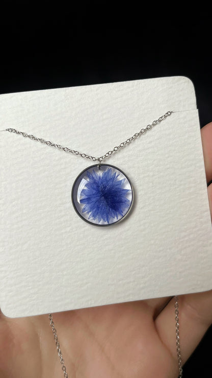 Cornflower pendants