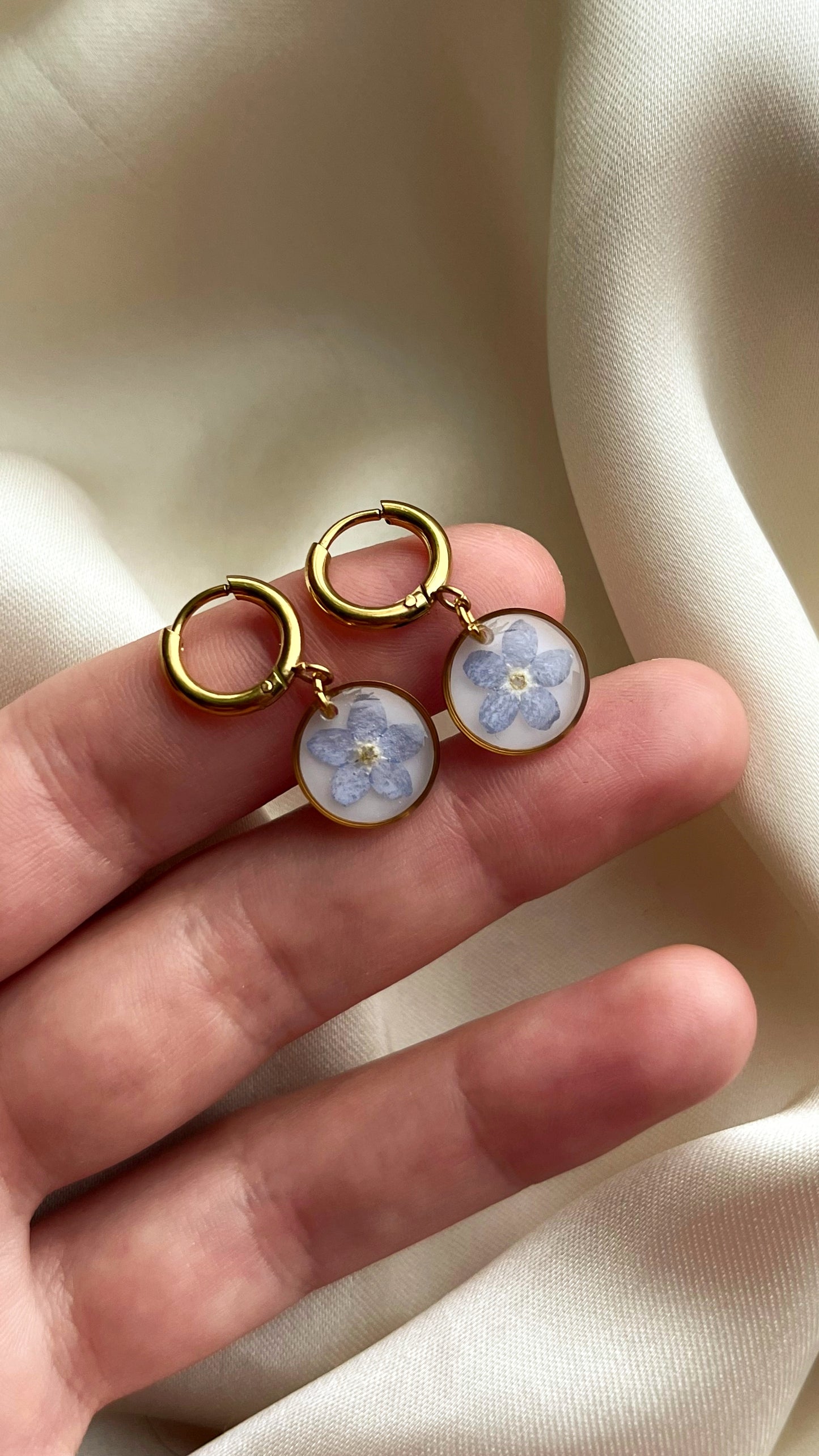 Forget-me-not earrings