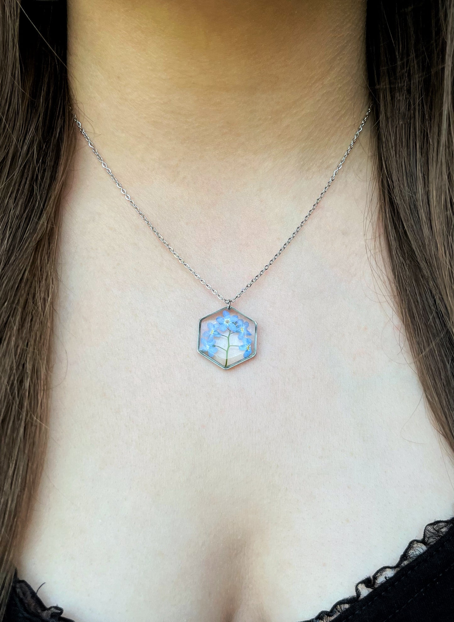 Forget-me-not pendant