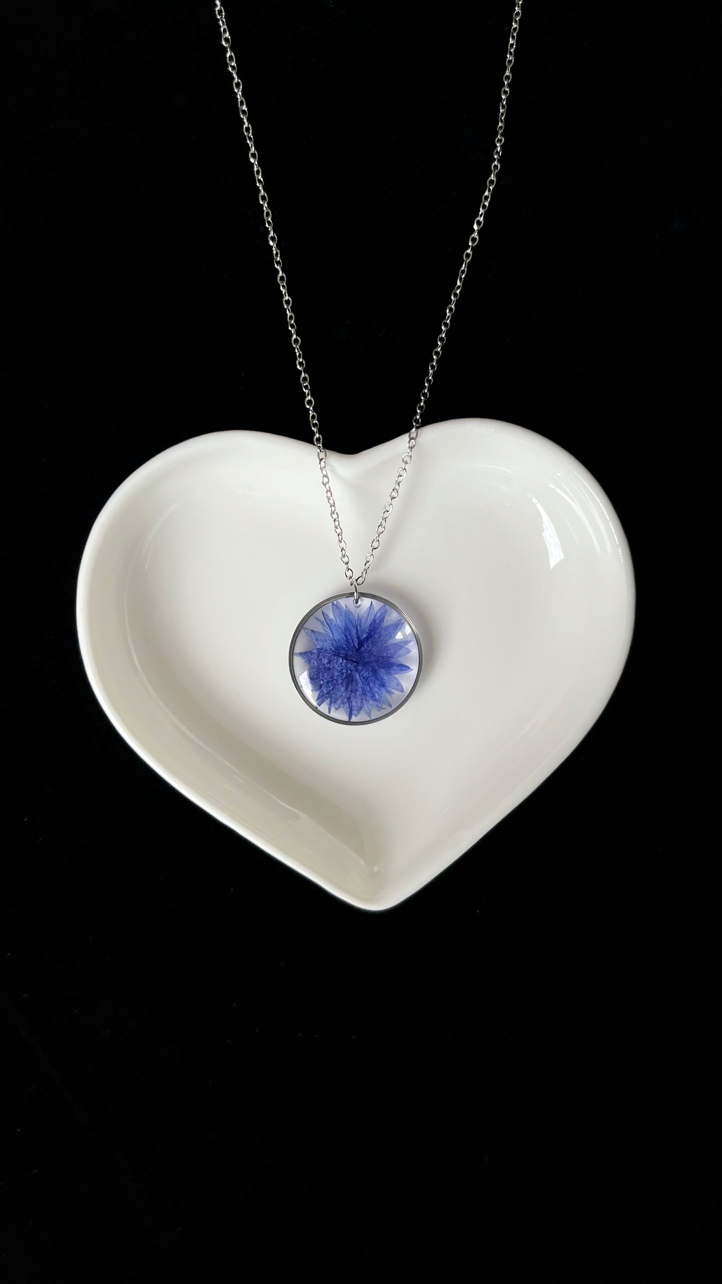 Cornflower pendants