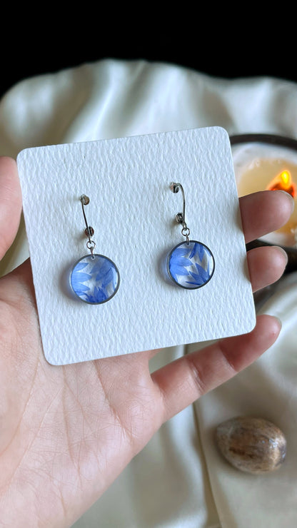 Cornflower earrings