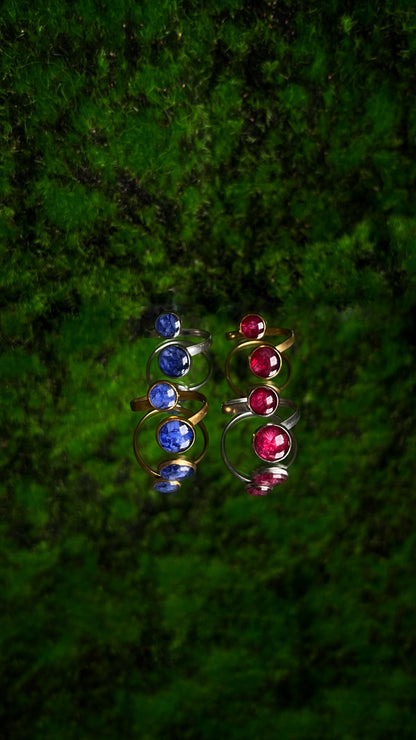 Cornflower rings