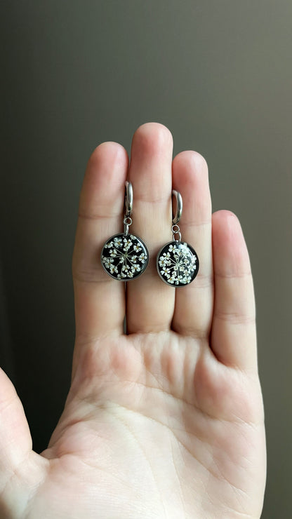 Ground elder earrings